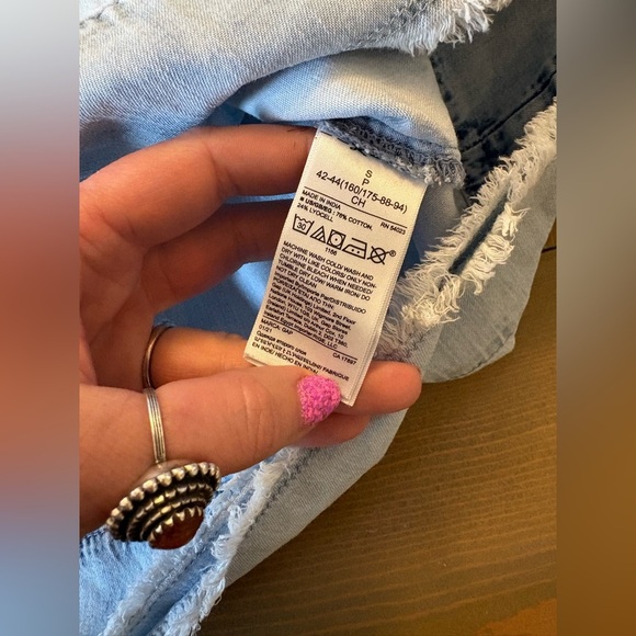 GAP Denim Sleeveless Button-Front Dress Size Small - Picture 4 of 9